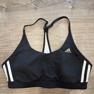 Adidas Women's Black and White Sports Bra